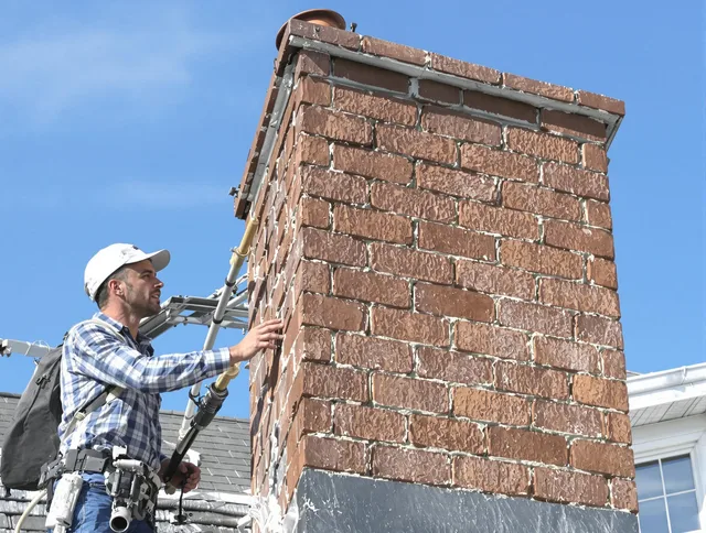 Brickwork for a chimney rebuild by Ontario Chimney Sweep in Ontario, CA
