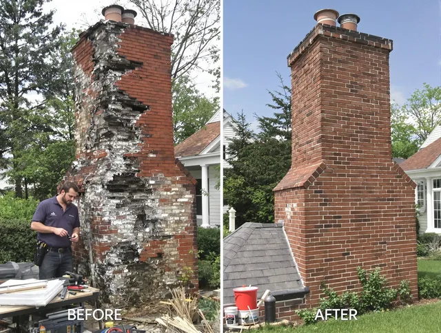 Ontario Chimney Sweep performing a full chimney restoration in Ontario, CA