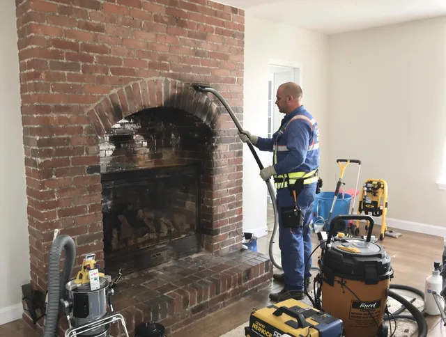 Ontario Chimney Sweep expert performing detailed chimney sweep in Ontario, CA