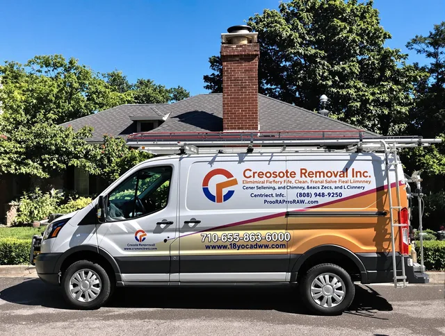 Ontario Chimney Sweep technician removing creosote safely in Ontario, CA