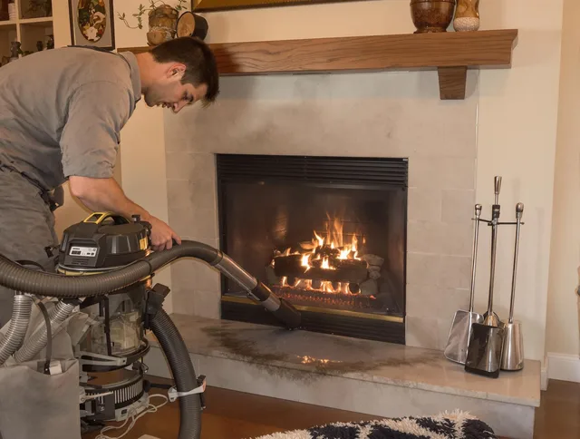 Routine fireplace upkeep by Ontario Chimney Sweep in Ontario, CA