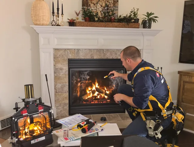 Safety-focused fireplace inspection by Ontario Chimney Sweep in Ontario, CA