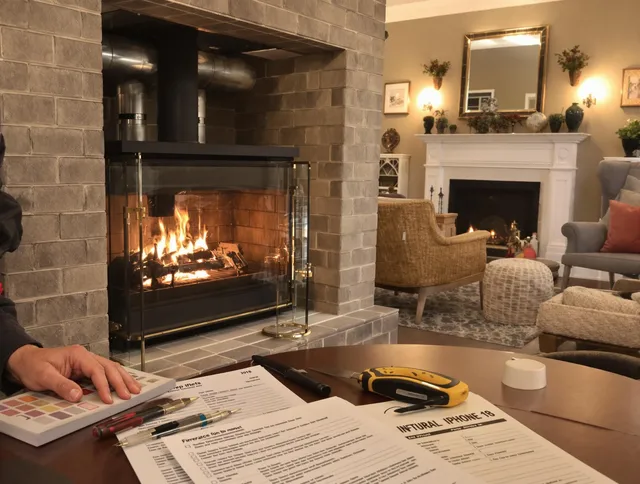 Ontario Chimney Sweep verifying fireplace safety measures in Ontario, CA